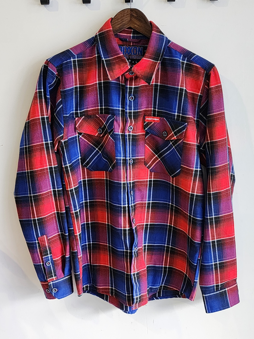 DIXXON Red & Blue Plaid Button-Up Shirt